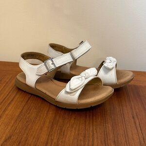 Stride Rite White Whitney Girls Sandals Size 1